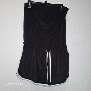 No Boundaries Black Romper with White Accents